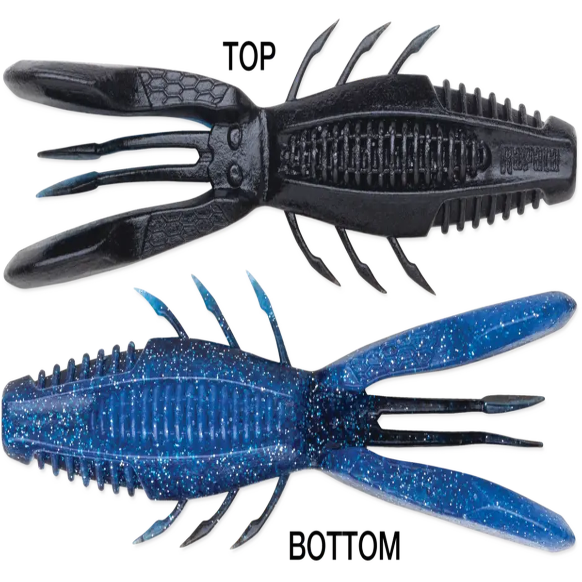 Rapala Crush City Bronco Bug 4" - Black N Blue 6pk