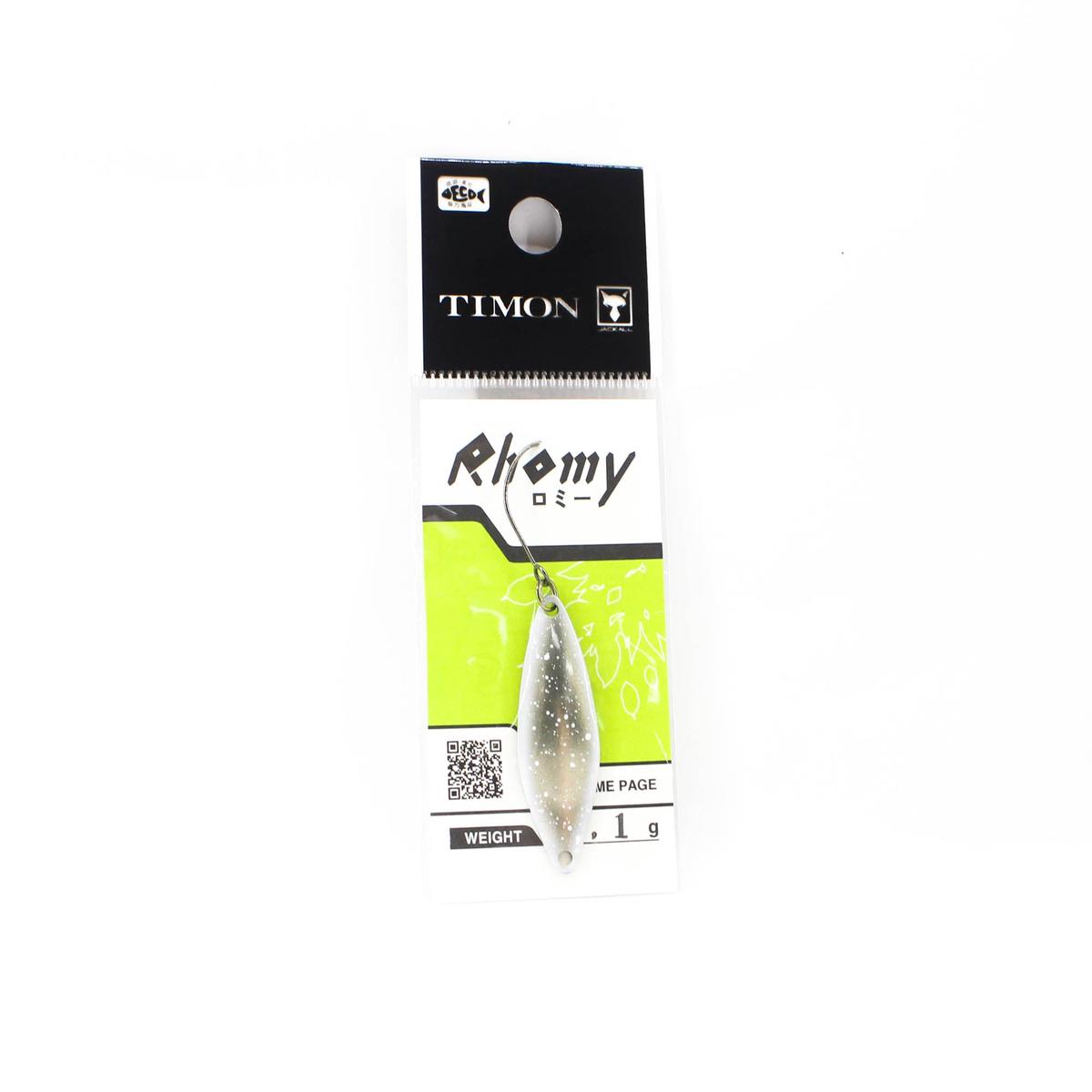 Jackall Timon Rhomy Trout Spoon 3.1 grams 180 Yazy Silver White Uv (6221)